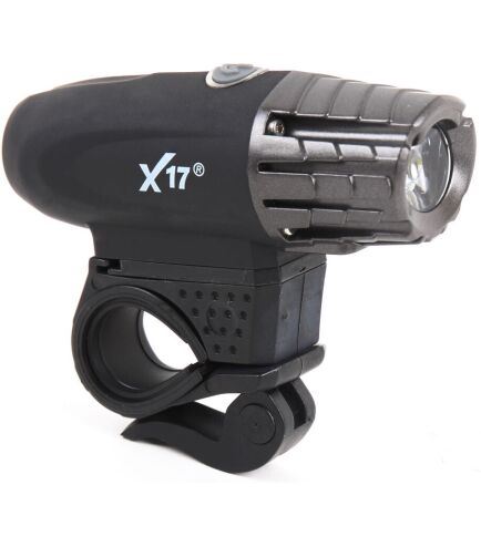 Фара X17 Alpha 3.7 3W, 1CREELED, 350lumens, USB-Rechargeable, пласт. черная
