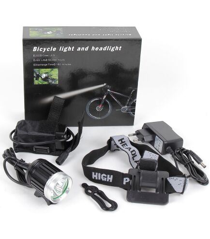 Фара X17 Alpha 5.5 10W*3CREE XM-L T6LED, 1800lumens, Charger + Akku