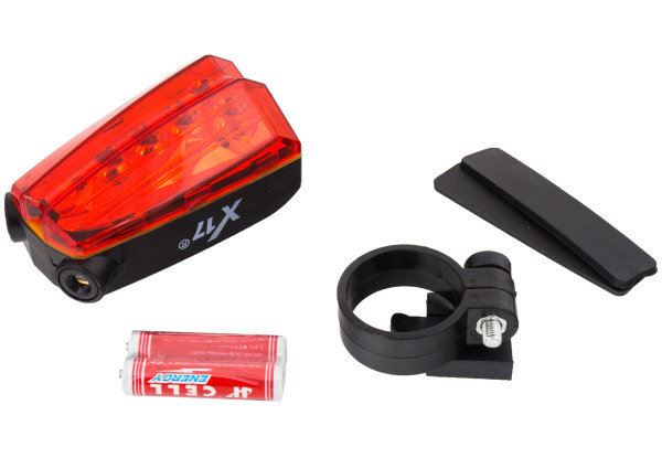 Мигалка X17 Flash Laser 3.1R 1UltraBrihgtLED, + 2LaserLED, задн.черная
