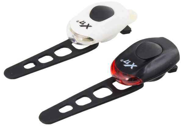 Мигалки X17 Flash 2.1S 1LED, Компл.пласт. белая+черная