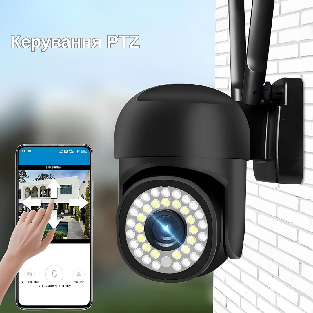 IP-камера уличная XON SmartCam Wi-Fi 1080P (SCWEW21YW 3688) Черная