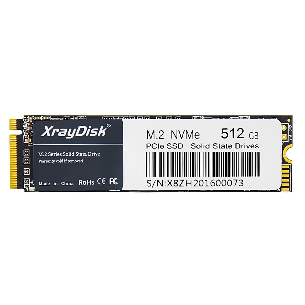 SSD диск XrayDisk 512GB NVMe M.2 2280 PCIe 3.0x4 (XSDAM28E3051B 3879) Черный
