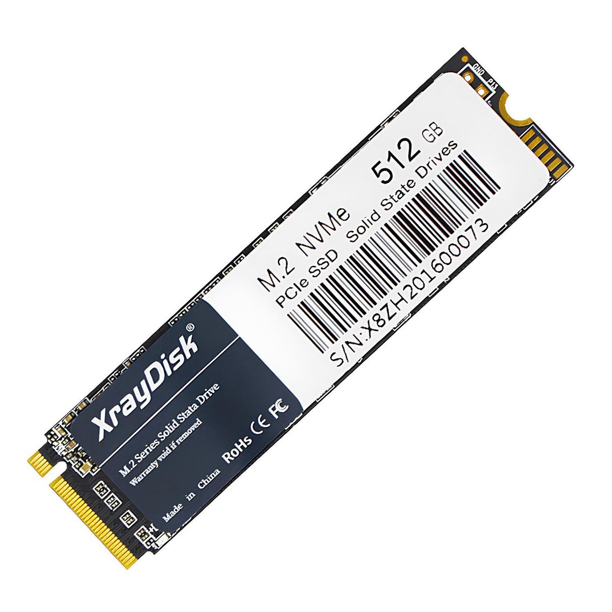 SSD диск XrayDisk 512GB NVMe M.2 2280 PCIe 3.0x4 (XSDAM28E3051B 3879) Черный