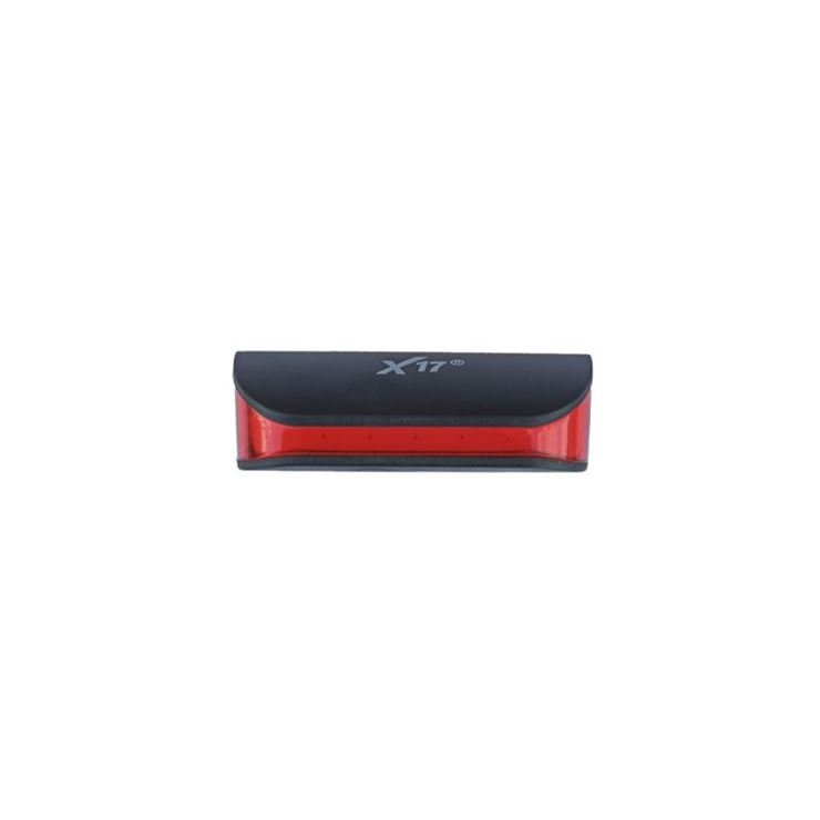 Мигалка X17 Flash 5.9R COB LEDs, USB-Rechargeable, задн. 500mAh, крас.