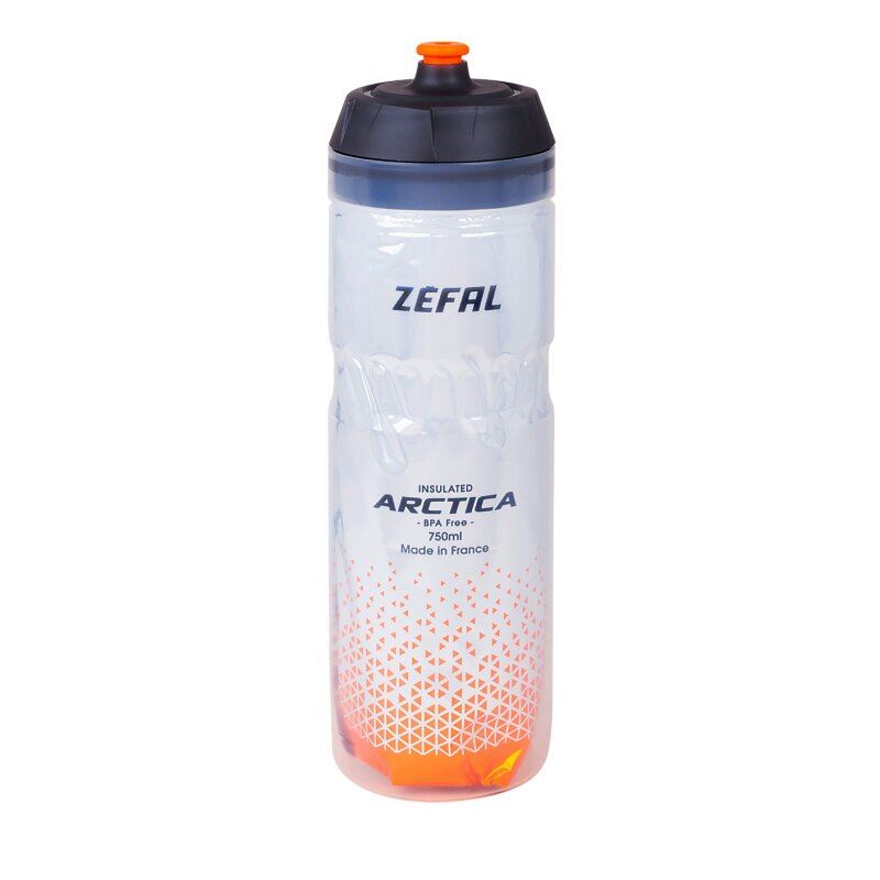 Фляга Zefal "Arctica 75" (1674) 750мл термос пластик / пластик, кришка Lock-Cap System, сріблясто-оранж. (3420586600314)