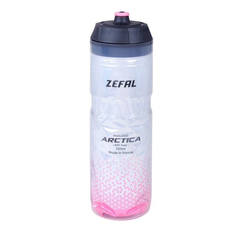 Фляга Zefal "Arctica 75" (1675) 750мл термос пластик / пластик, кришка Lock-Cap System, сріблясто-рожева (3420586600321)