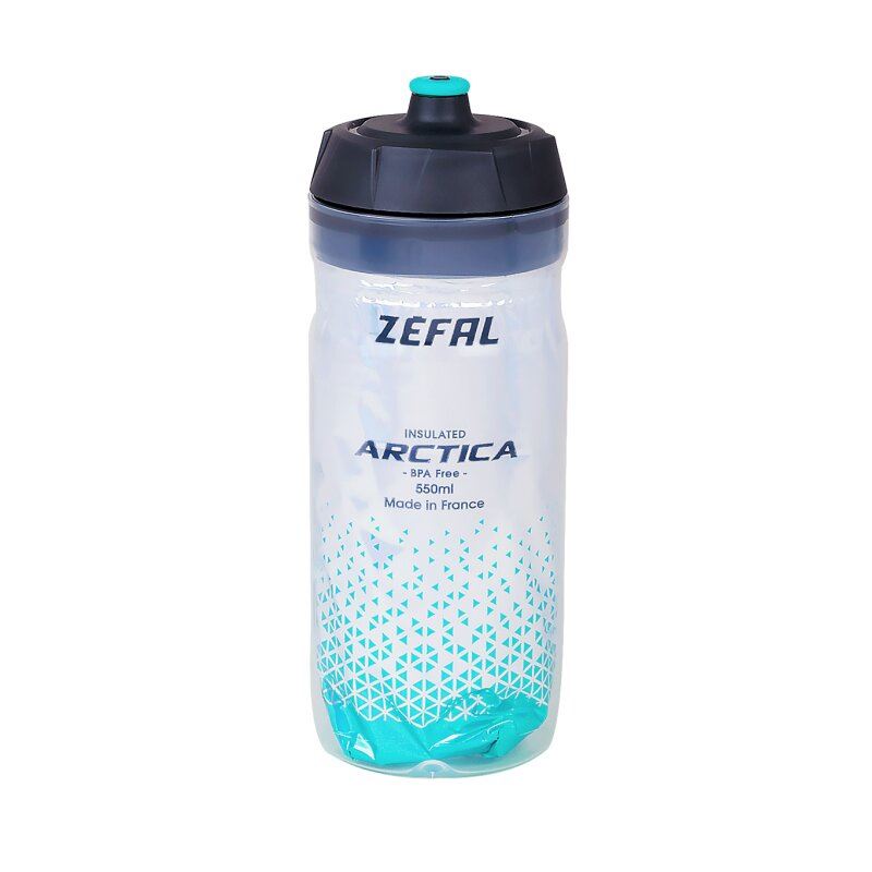 Фляга Zefal "Arctica 55" (1662) 550мл термос пластик/пластик сріблясто-зелена (3420586600208)