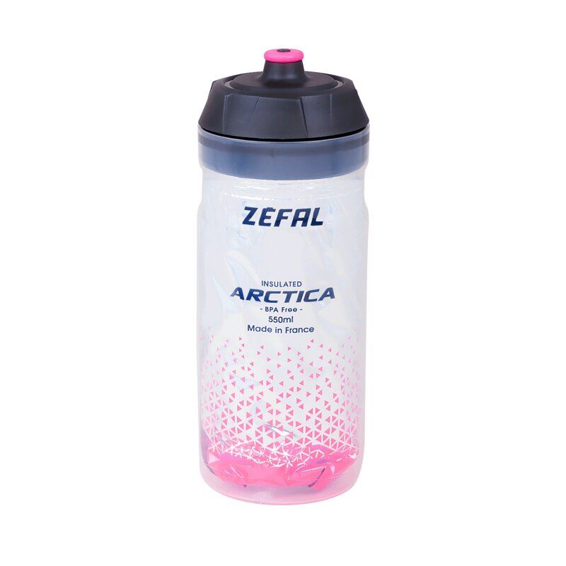 Фляга Zefal "Arctica 55" (1665) 550мл термос пластик/пластик сріблясто-рожева (3420586600239)