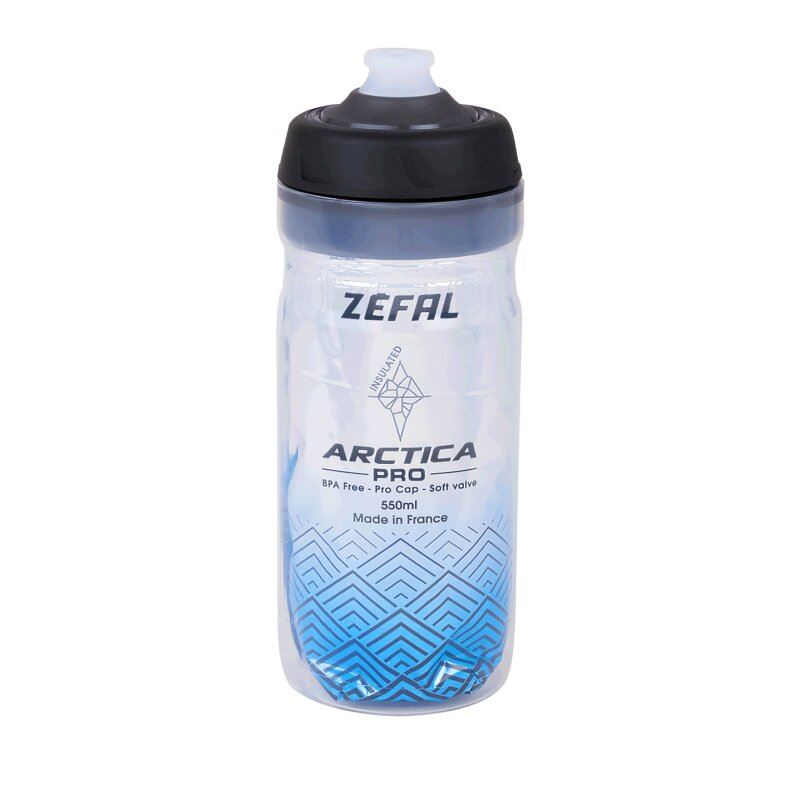 Фляга Zefal "Arctica Pro 55" (1667) 550мл термос пластик / пластик, кришка Lock-Cap System, сріблясто-сіра (3420586600246)