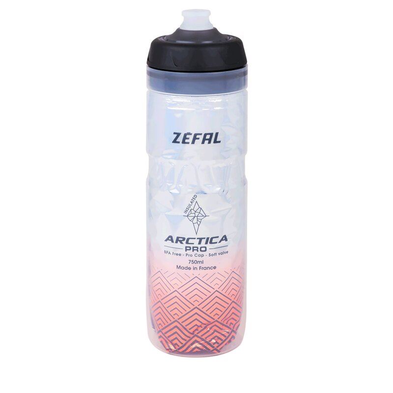 Фляга Zefal "Arctica Pro 75" (1 679) 750мл термос пластик / пластик, кришка Lock-Cap System, сріблясто-червона (3420586600352)