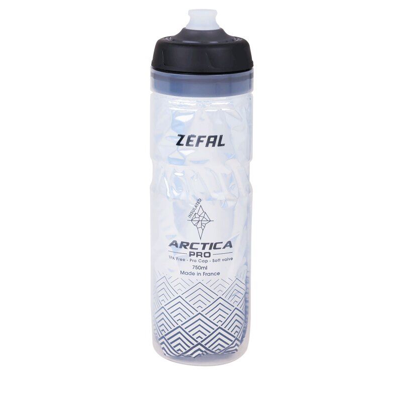 Фляга Zefal "Arctica Pro 75" (1678) 750мл термос пластик / пластик, кришка Lock-Cap System, сріблясто-чорна (3420586600345)