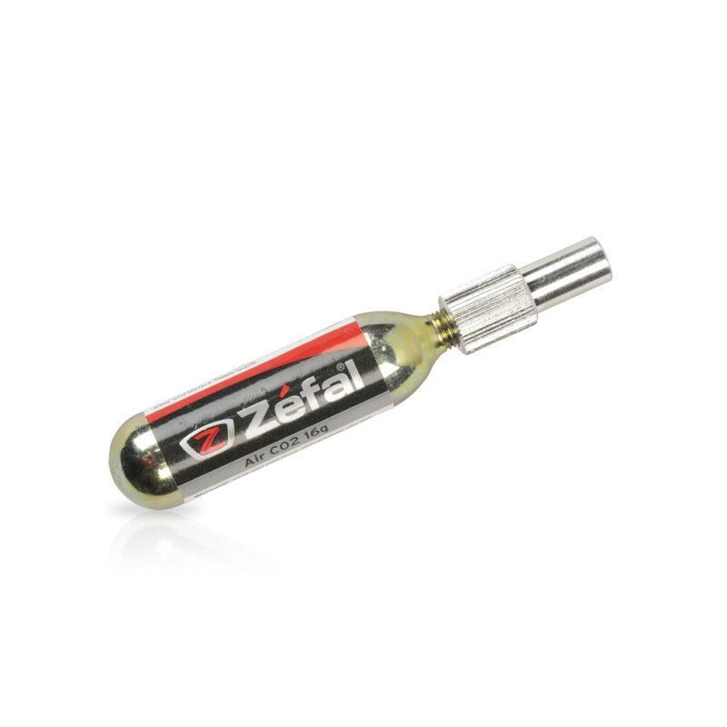 Насос Zefal "EZ Adaptor" (4005), металлич., schrader/presta, +16g cartridge CO2 (3420584005012)