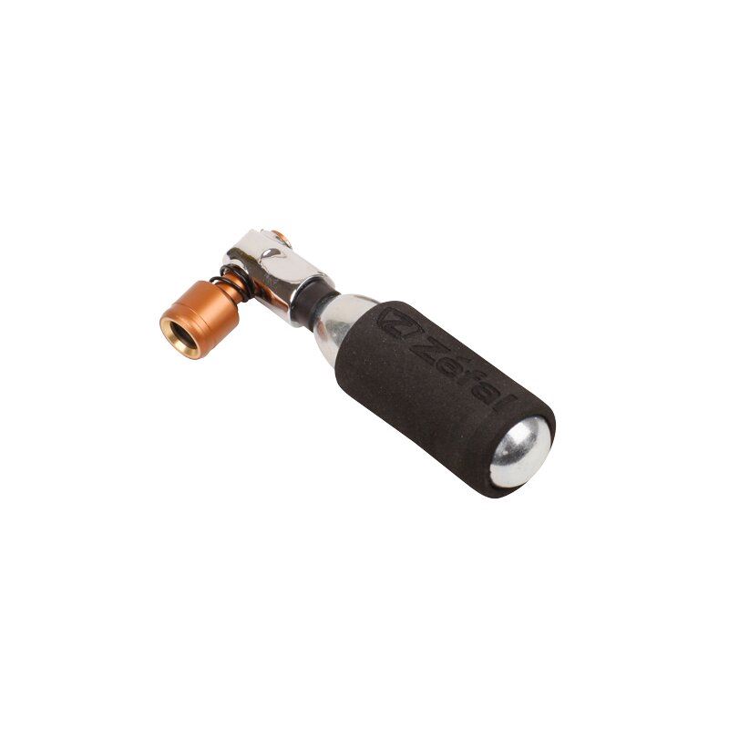 Насос Zefal "EZ Big Shot" (4051), алюм./пластик, 24g, 45мм, schrader/presta +16g cartridge CO2