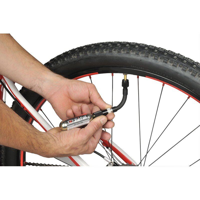 Насос Zefal "EZ Control FC" (4040), металлич., schrader/presta, под 16g cartridge CO2 (3420584040013)