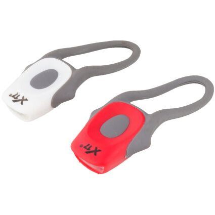 Мигалки X17 Flash 2.2S 2LED, Компл.пласт. белая+красная