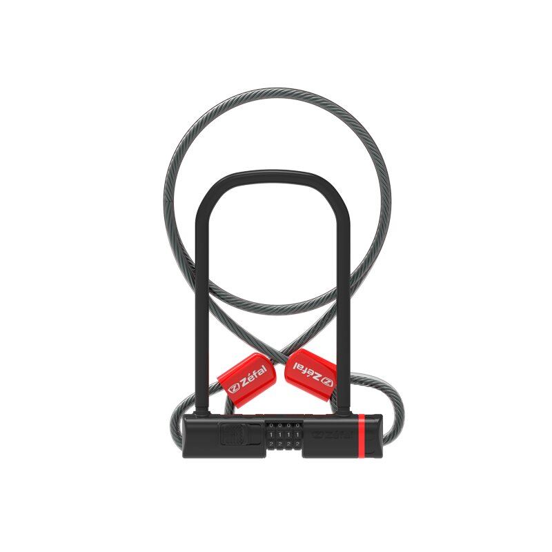 Замок Zefal "K-Traz U13 Cable" вело/мото, (4944C) 13мм, цифровой, 115*230мм, +кабель 10*1200мм, черный