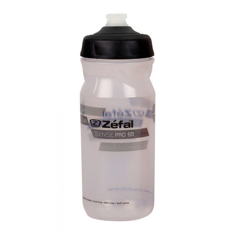 Фляга Zefal "Sense Pro 65" (1462) 650мл пласт., Різьблень. кришка Lock-Cap System, димчасто-сіра (3420581452017)