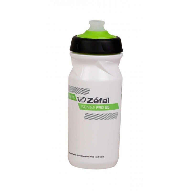 Фляга Zefal "Sense Pro 65" (1 453) 650мл пласт., Різьблень. кришка Lock-Cap System, біла (3420581453014)