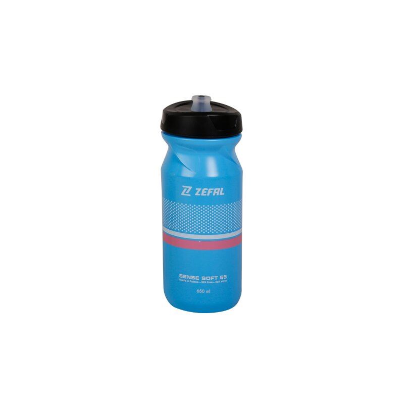 Фляга Zefal "Sense Soft 65" (155J) 650мл пласт., Різьблень. кришка Soft-Cap System, голуб. (3420581552533)