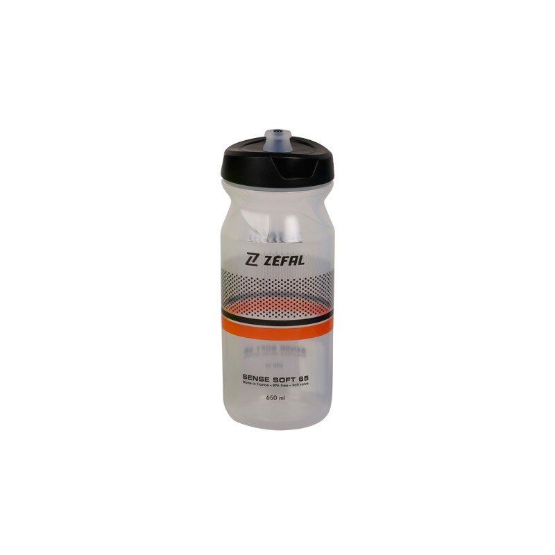 Фляга Zefal "Sense Soft 65" (155H) 650мл пласт., Різьблень. кришка Soft-Cap System, прозо. (3420581552519)