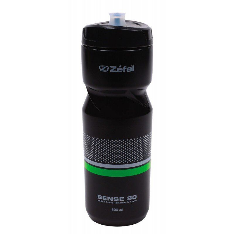 Фляга Zefal "Sense Soft 80" (157G) 800мл пласт., Різьблень. кришка Soft-Cap System, черн. (3420581572500)