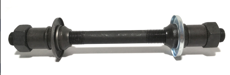 Ось X17 втулки задн. 3/8"x135мм, L:175мм, под гайки, с конусами (в сборе)