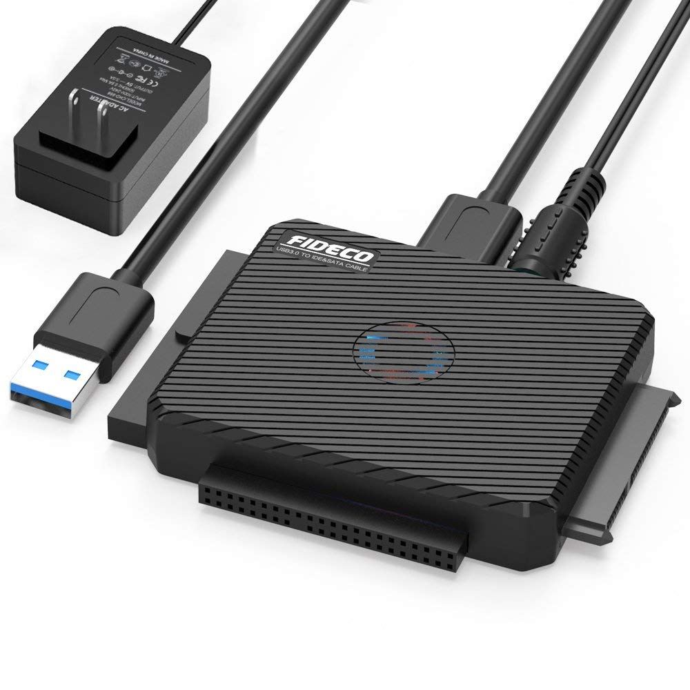 Док-станція Fideco для 2.5"/3.5" SATA/IDE HDD/SSD USB 3.0 (FDS4SA0SI3PB 2636) Чорна