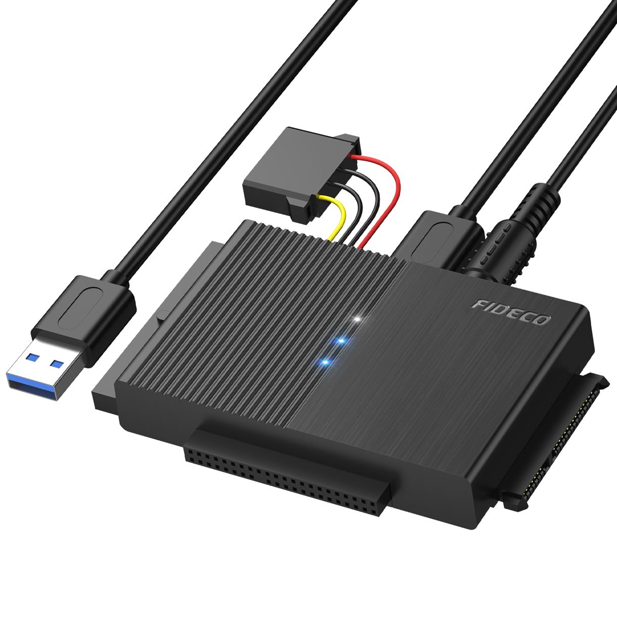 Док-станція Fideco для 2.5"/3.5" SATA/IDE HDD/SSD USB 3.0 (FDS5SA0SI3PB 2643) Чорна