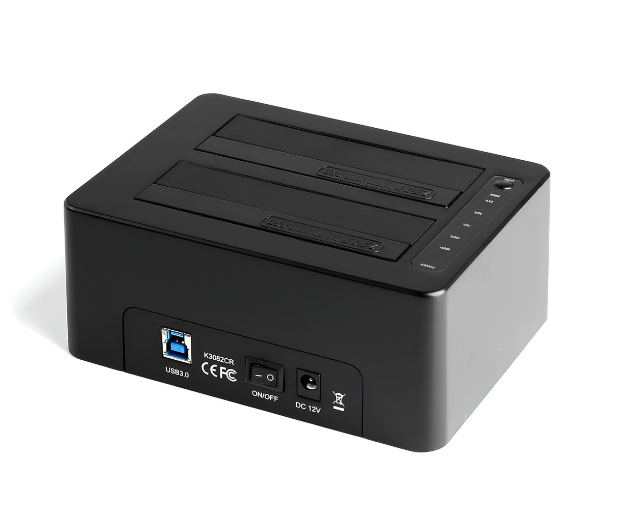Док-станція клонувальник Maiwo для двох SSD/HDD 2.5/3.5" SATA USB 3.0 + SD/TF (K3082CR 2698) Чорна