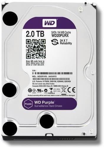 Жесткий диск Western Digital Purple 2TB 5400rpm 64MB 3.5 SATA III (WD20PURX 7003)