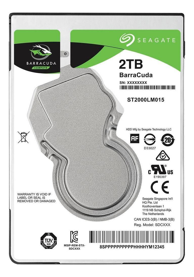 Жесткий диск Seagate BarraCuda 2TB 5400rpm 128MB 2.5 SATA III (ST2000LM007 7072) Refurbished
