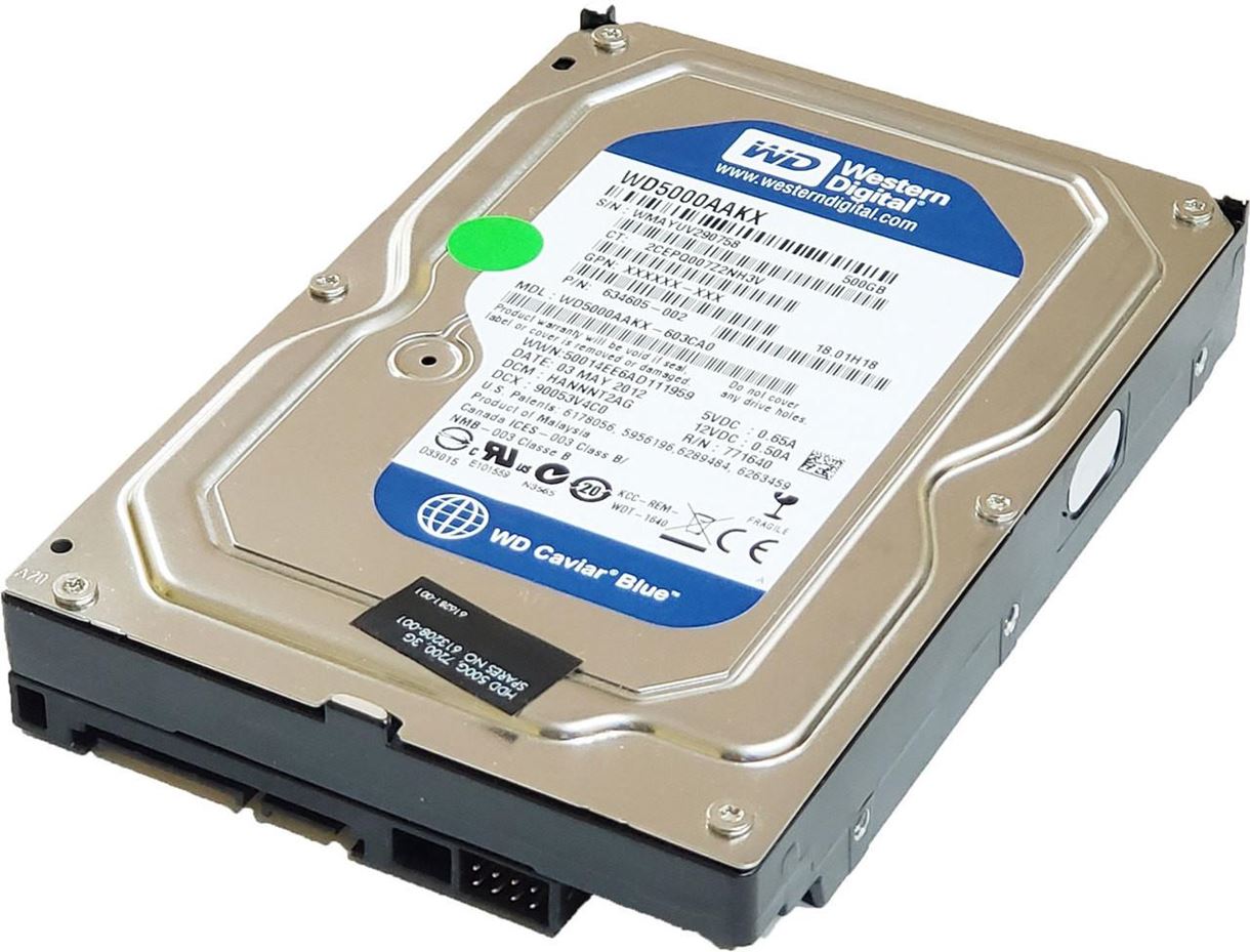 Жесткий диск Western Digital Blue 500GB 7200rpm 16MB 3.5 SATA III (WD5000AAKX 7089) Refurbished