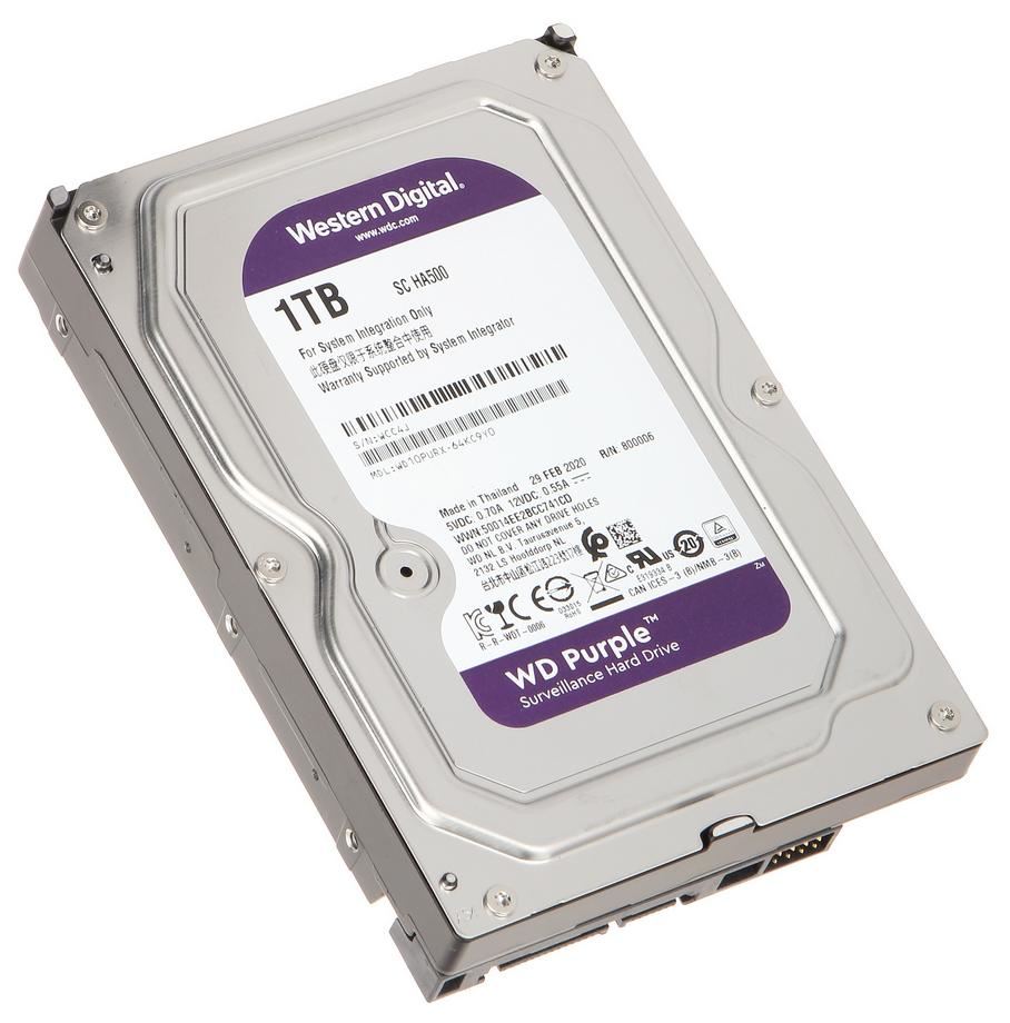 Жесткий диск Western Digital Purple 1TB 5400rpm 64MB 3.5 SATA III (WD10PURX 7126) Refurbished