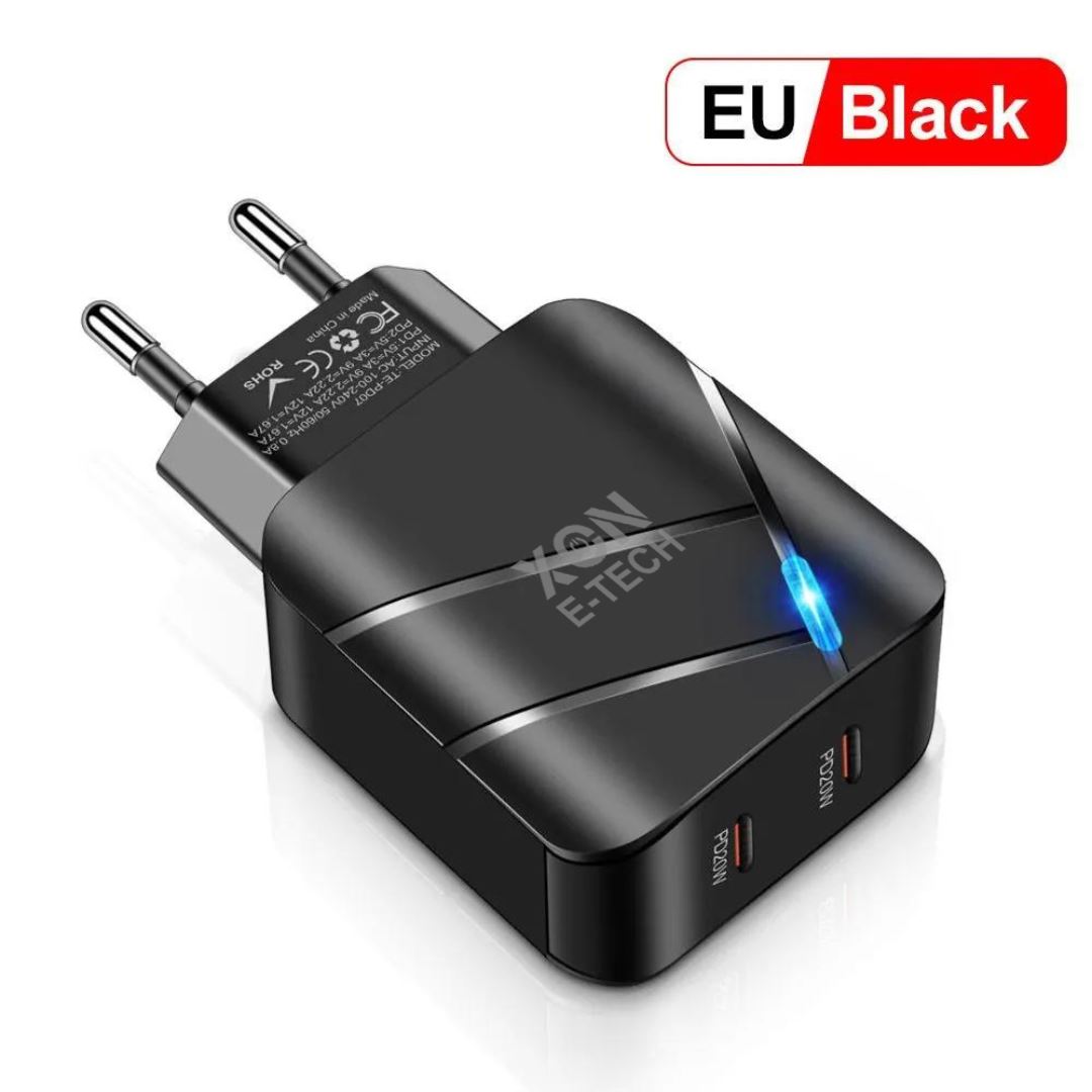 Зарядний пристрій XON PowerCharge 40W (PD20) USB Type-C (PCWC040020A0С2B 6099) Чорний