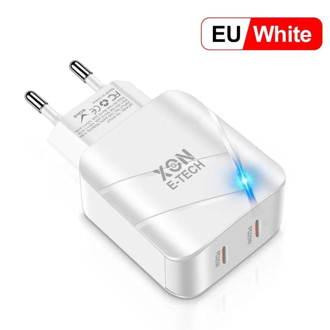 Зарядний пристрій XON PowerCharge 40W (PD20) USB Type-C (PCWC040020A0С2W 6105) Білий