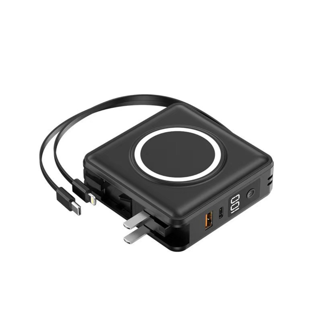 Зарядний пристрій XON PowerBank UltraLink 20Вт з батареєю 10000 мАг та бездротовою зарядкою 15Вт (SC1W2 7775) Чорний