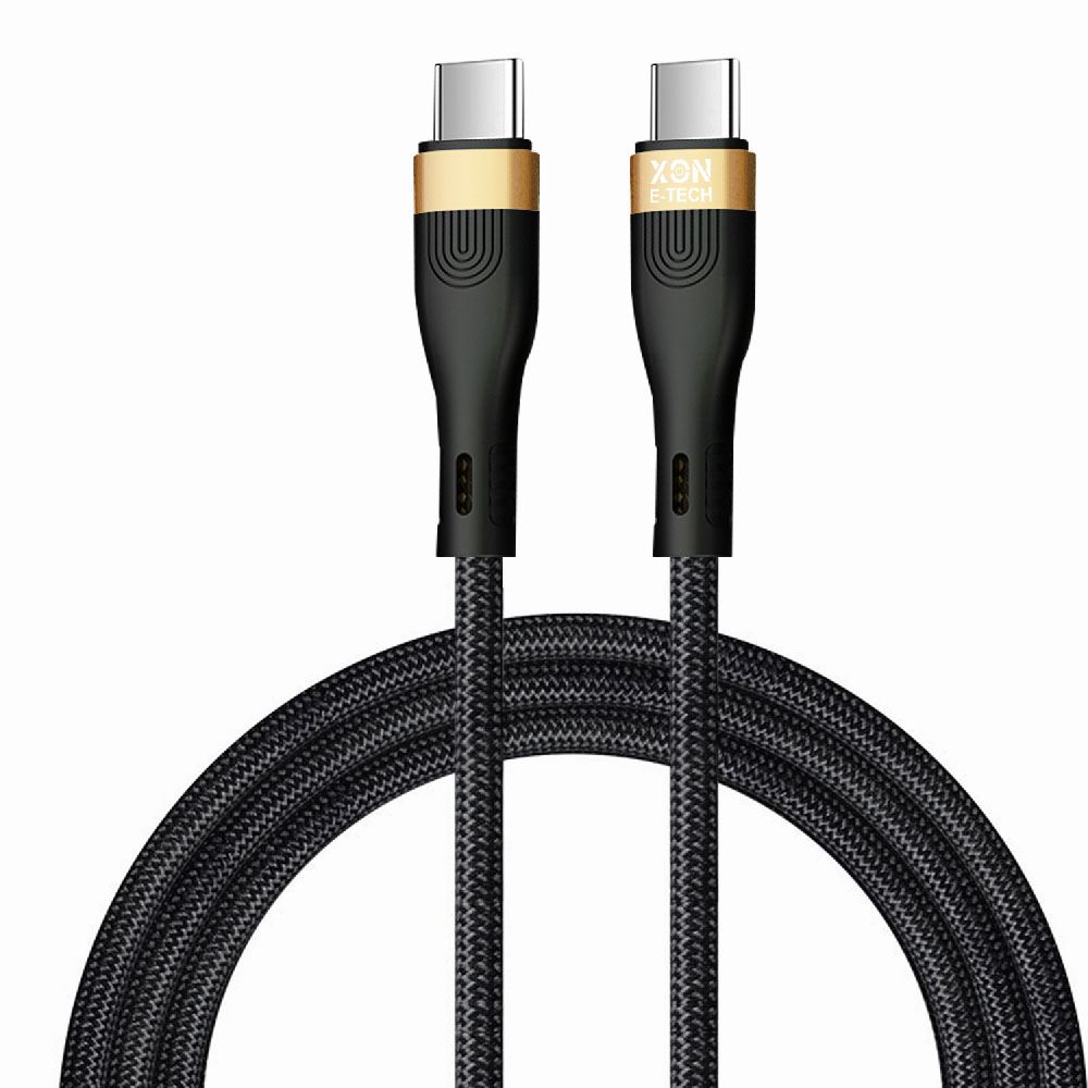 Кабель XON SmartCable Type-C - Type-C PD 100W 1м MaxCharge (SC302C1W1B 3593) Черный