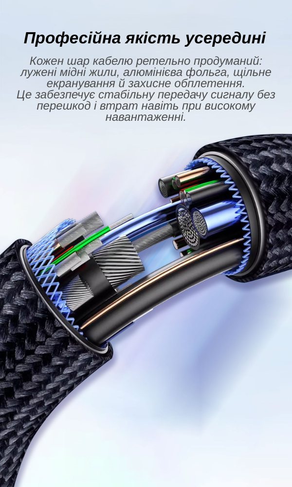 Кабель XON SmartCable Type-C - Type-C PD 100W 2м UltraLink (SC502C1W2B 3282) Черный