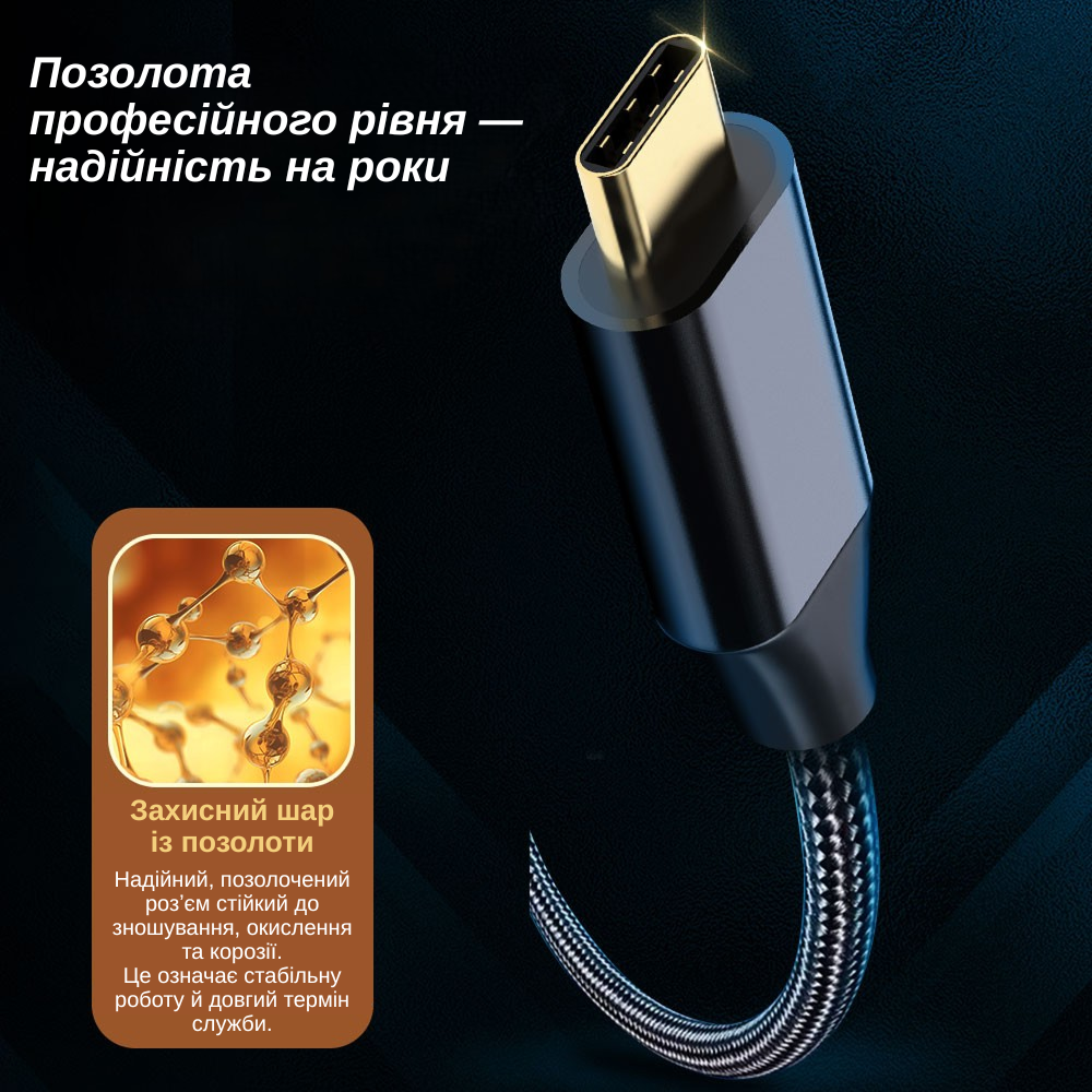 Кабель XON SmartCable Type-C - Type-C PD 100W 2м UltraLink (SC502C1W2B 3282) Черный