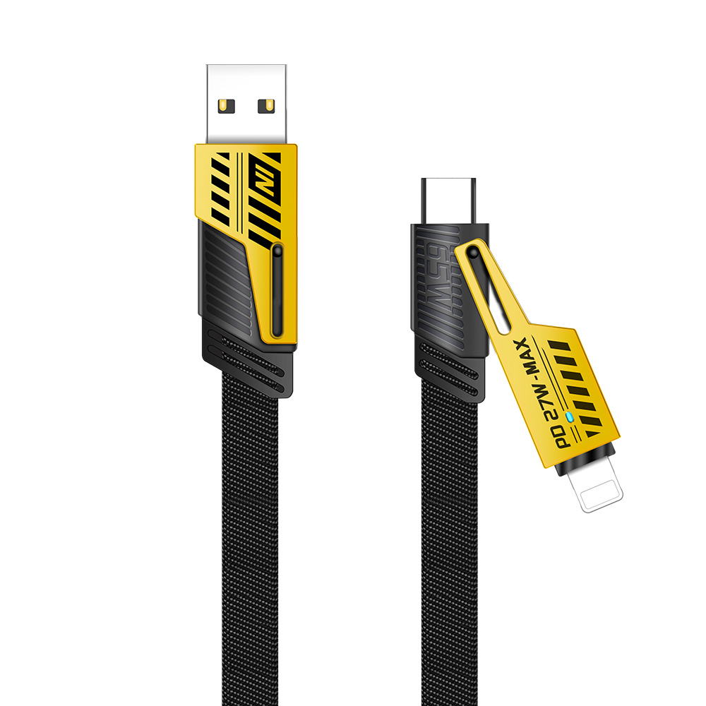 Кабель XON SmartCable Type-C/Type-A - Type-C/Lightning PD 60W 2м MultiLink (SC7ACL6W2B 3329) Серый