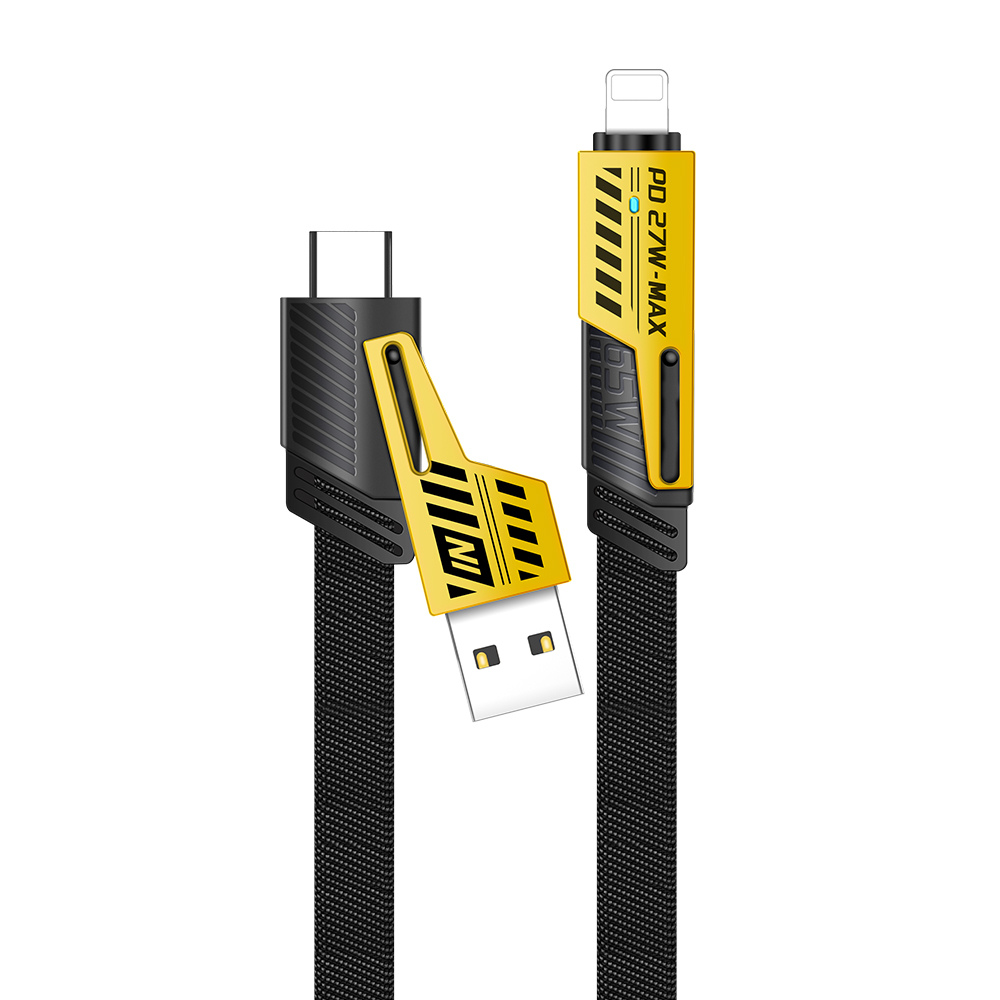 Кабель XON SmartCable Type-C/Type-A - Type-C/Lightning PD 60W 2м MultiLink (SC7ACL6W2B 3329) Серый