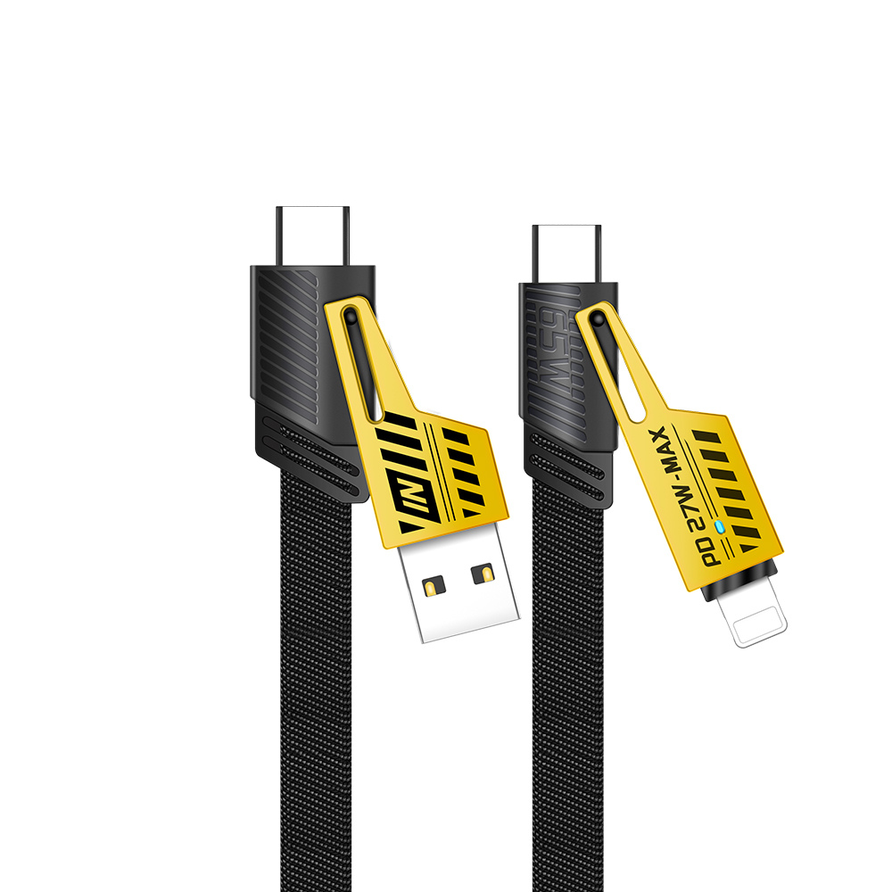 Кабель XON SmartCable Type-C/Type-A - Type-C/Lightning PD 60W 2м MultiLink (SC7ACL6W2B 3329) Серый