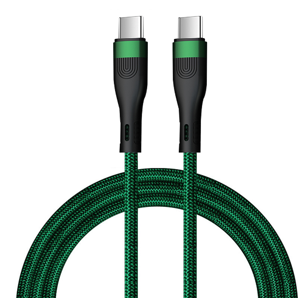 Кабель XON SmartCable Type-C - Type-C PD 100W 2м MaxCharge (SC302C1W2G 3343) Зеленый