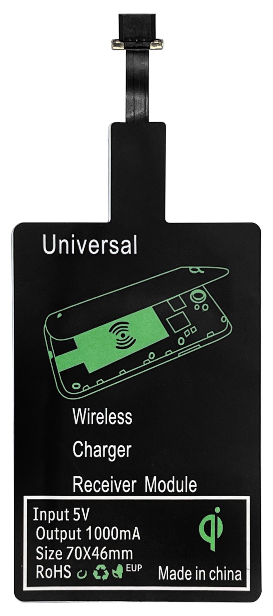 Бездротовий зарядний адаптер XON AirCharge A2 для Android-смартфонов (MicroUSB) Black (AA02UW 032)