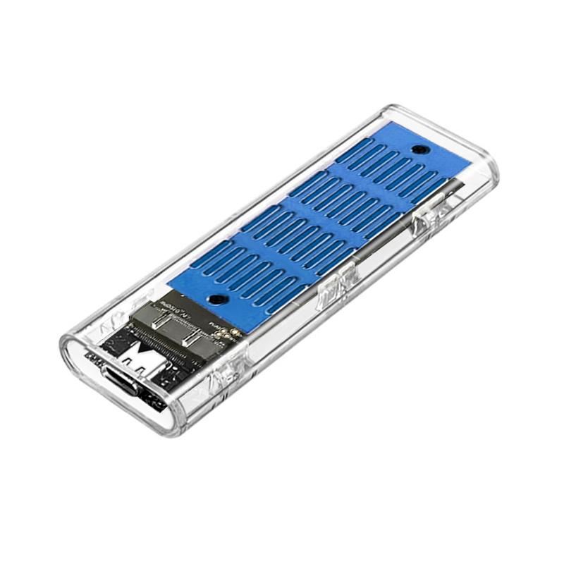 Зовнішня кишеня з радіатором XON MemoryCase для M.2 NGFF (SATA) USB 3.1 Type-C (XSC5C13NG1PT 2131) Прозора