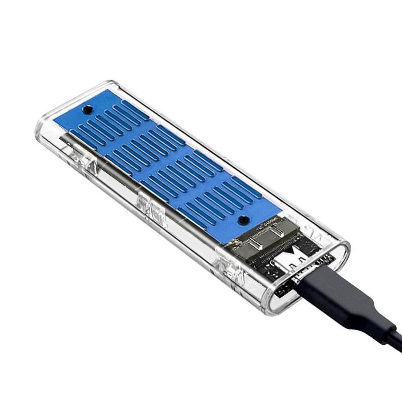 Зовнішня кишеня з радіатором XON MemoryCase для M.2 NVMe (PCIe) USB 3.1 Type-C (XSC5C13NV1PT 2155) Прозора