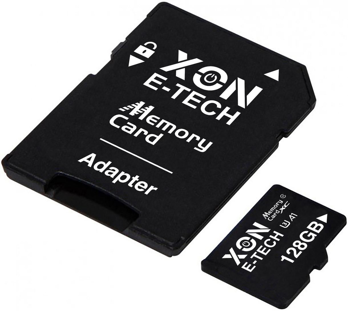 Карта памяти XON microSDXC 128GB Class 30 (A1) UHS-I/U3 + SD adapter (MCSX3128BA 0397) Черная