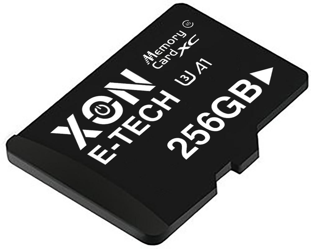 Карта памяти XON microSDXC 256GB Class 40 (A1) UHS-I/U3 + SD adapter (MCXC4256BA 3534) Черная