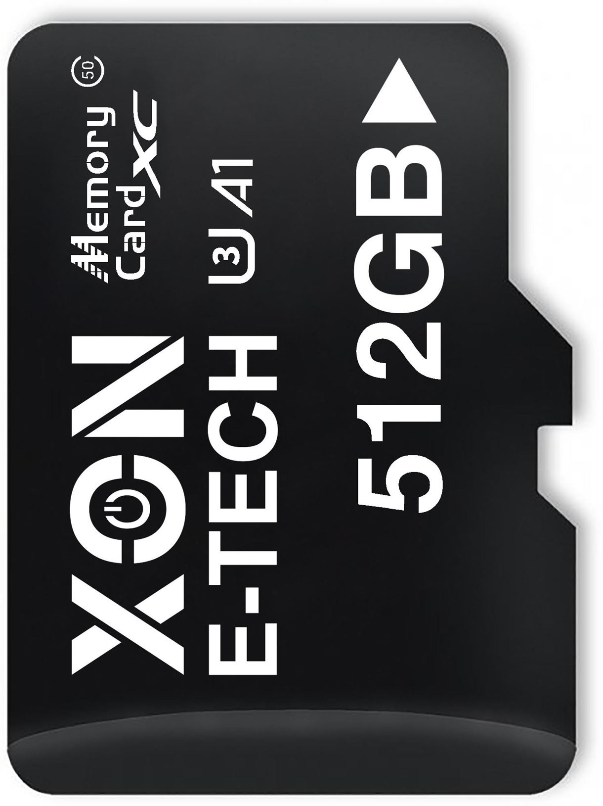 Карта памяти XON microSDXC 512GB Class 50 (A1) UHS-I/U3 + SD adapter (MCXC5512BA 3541) Черная
