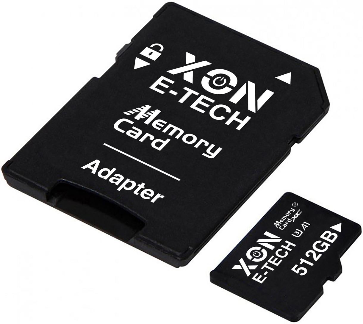 Карта памяти XON microSDXC 512GB Class 50 (A1) UHS-I/U3 + SD adapter (MCXC5512BA 3541) Черная